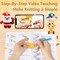6 Pack Christmas Crochet Kit for Beginners Adults & Kids, Animal Crochet Patterns with Video Tutorial, DIY Starter Kit Includes Yarn, Hook, Gift for Craft Lovers